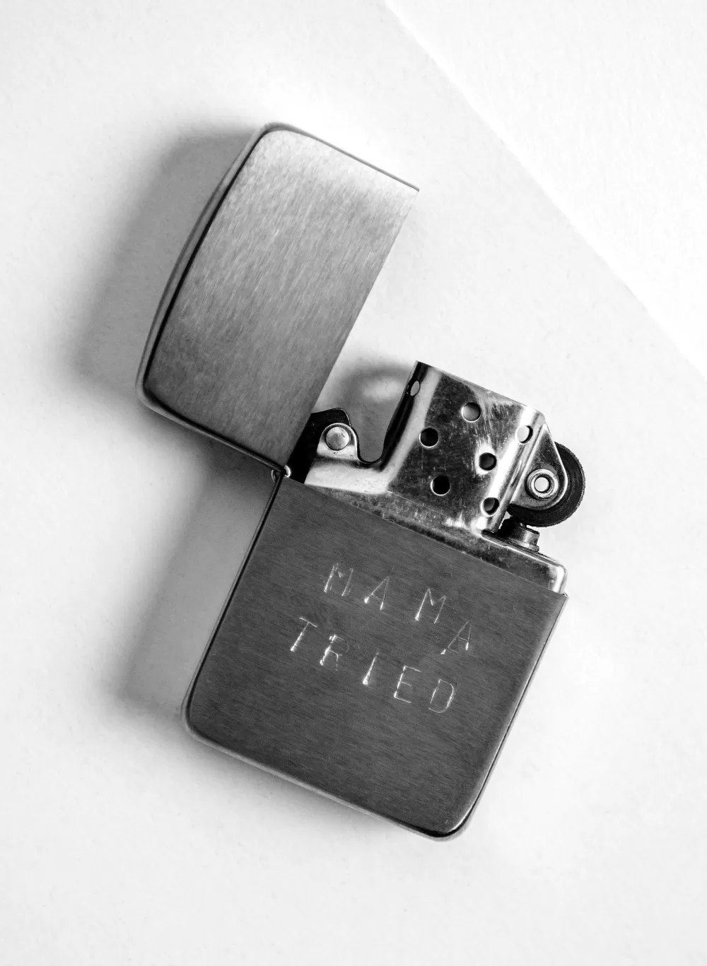 Home & Scent^imogene+willie Hand Stamped "Mama Tried" Zippo