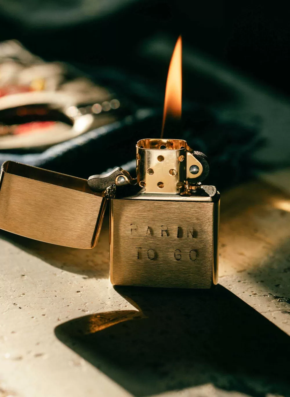 Home & Scent^imogene+willie Hand Stamped "Rarin' To Go" Zippo