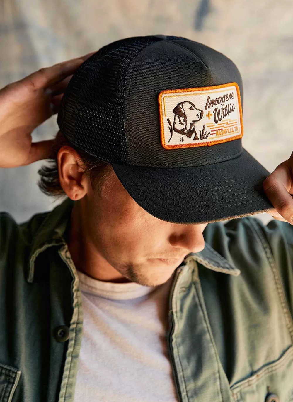 Accessories^imogene+willie The "Bird Dog" Trucker In Dark Green