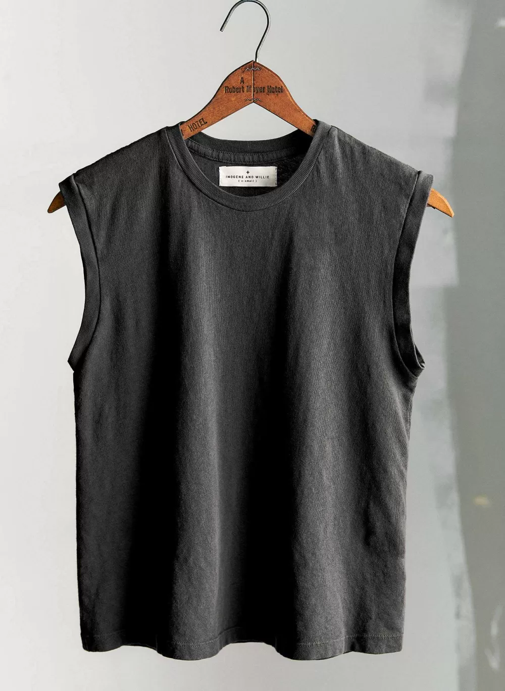 Tees + Tanks^imogene+willie The Cotton Muscle Tee In Faded Black