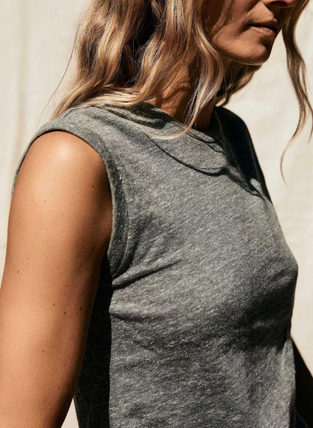 Tees + Tanks^imogene+willie The Muscle Tee In Heather Grey