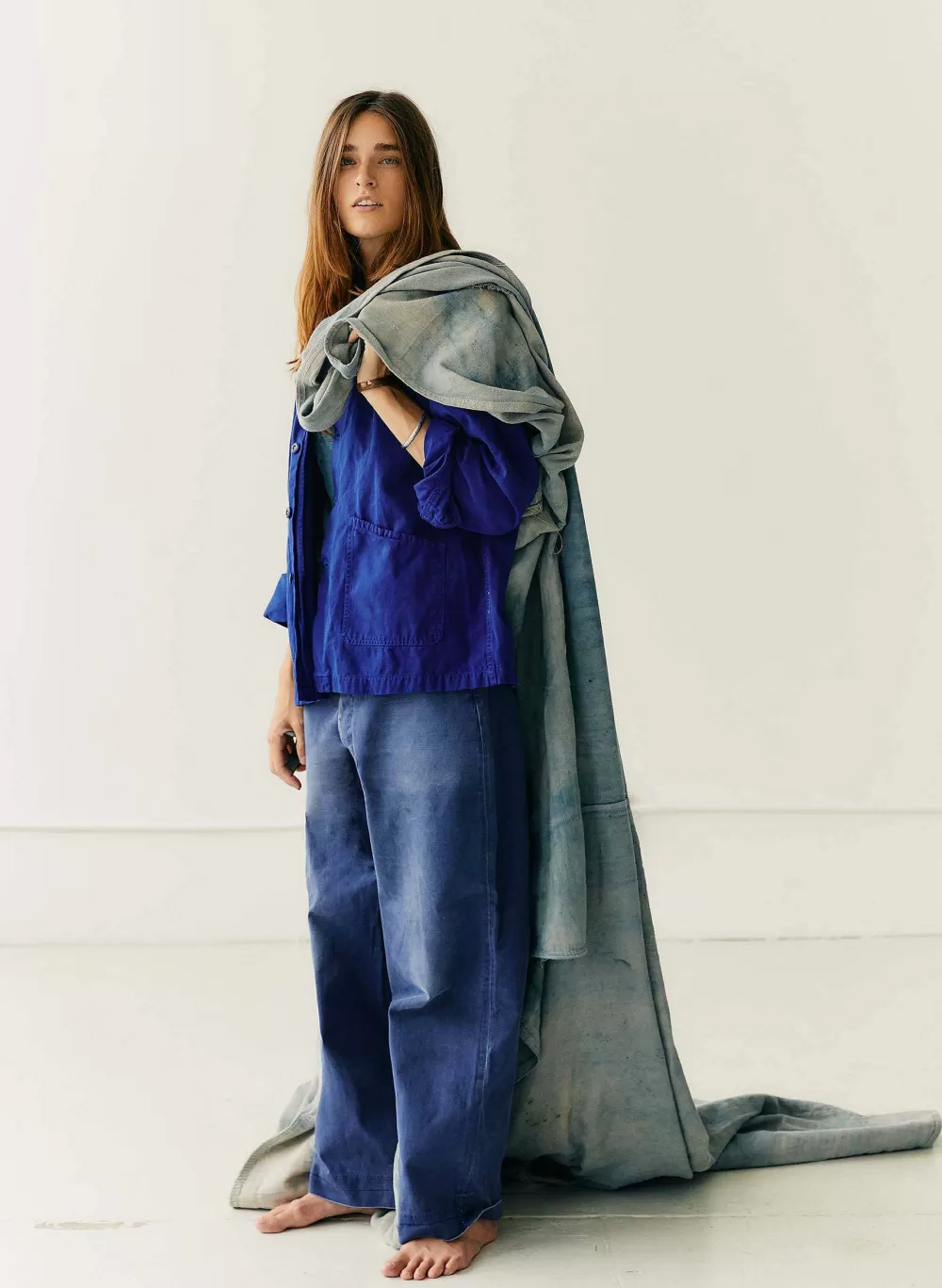 Jackets^imogene+willie The Painters Coat In Klein Blue