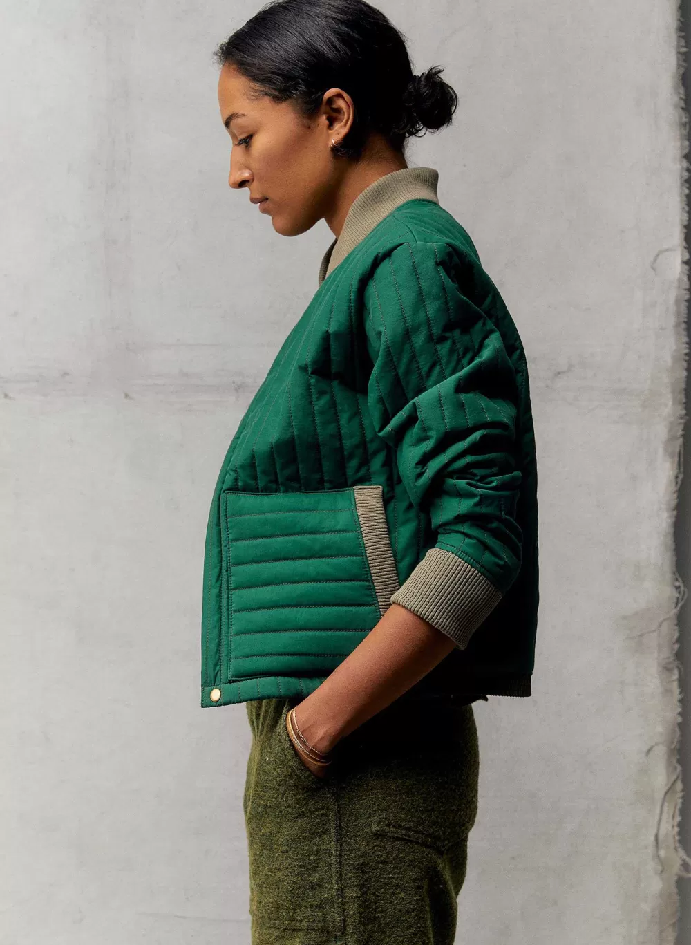 Jackets^imogene+willie The Quilted Liner In Green