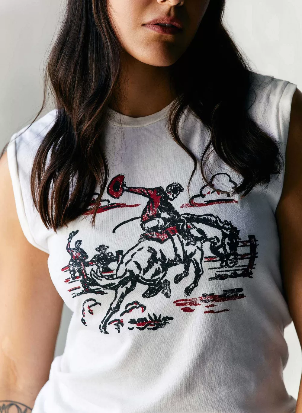 Tees + Tanks^imogene+willie The "Rodeo" Cotton Muscle Tee