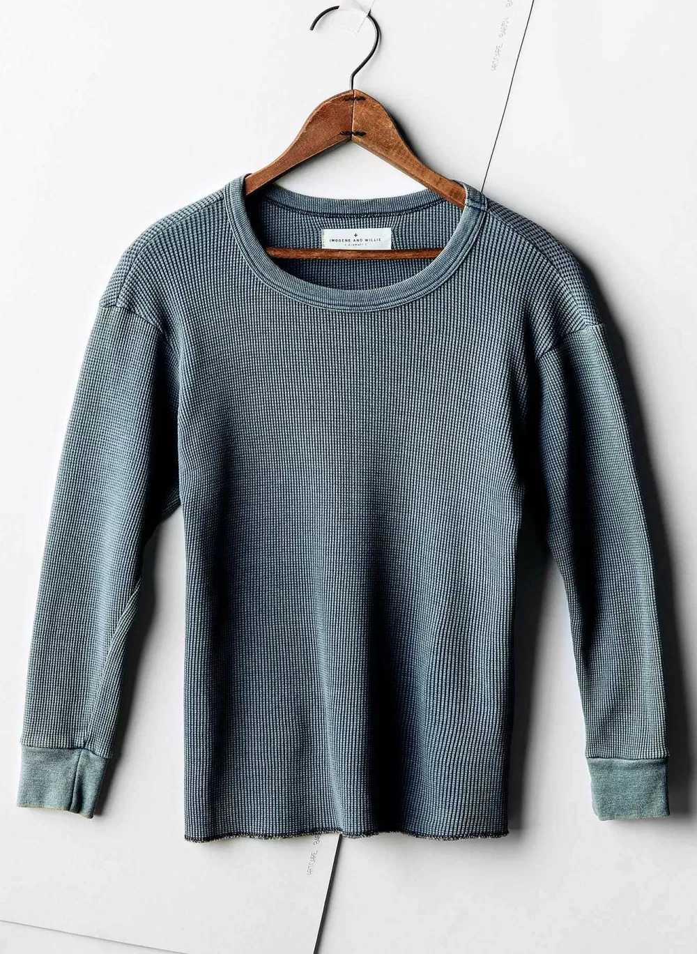 Knits & Sweaters^imogene+willie The Sunfaded Indigo Waffle Thermal