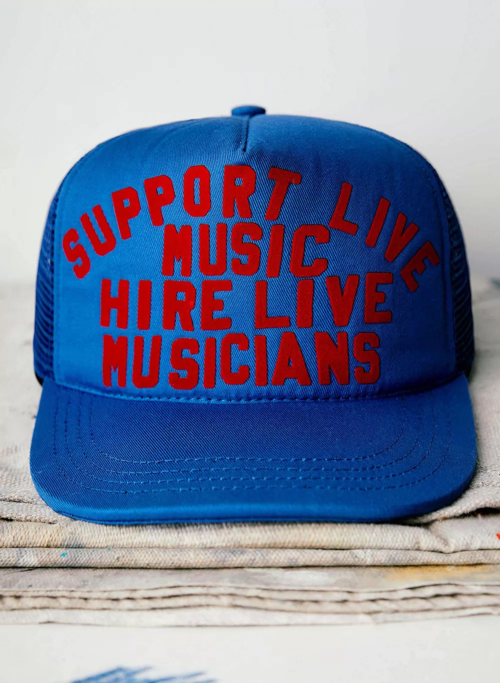 Accessories^imogene+willie The "Support Live Music" Trucker In Blue