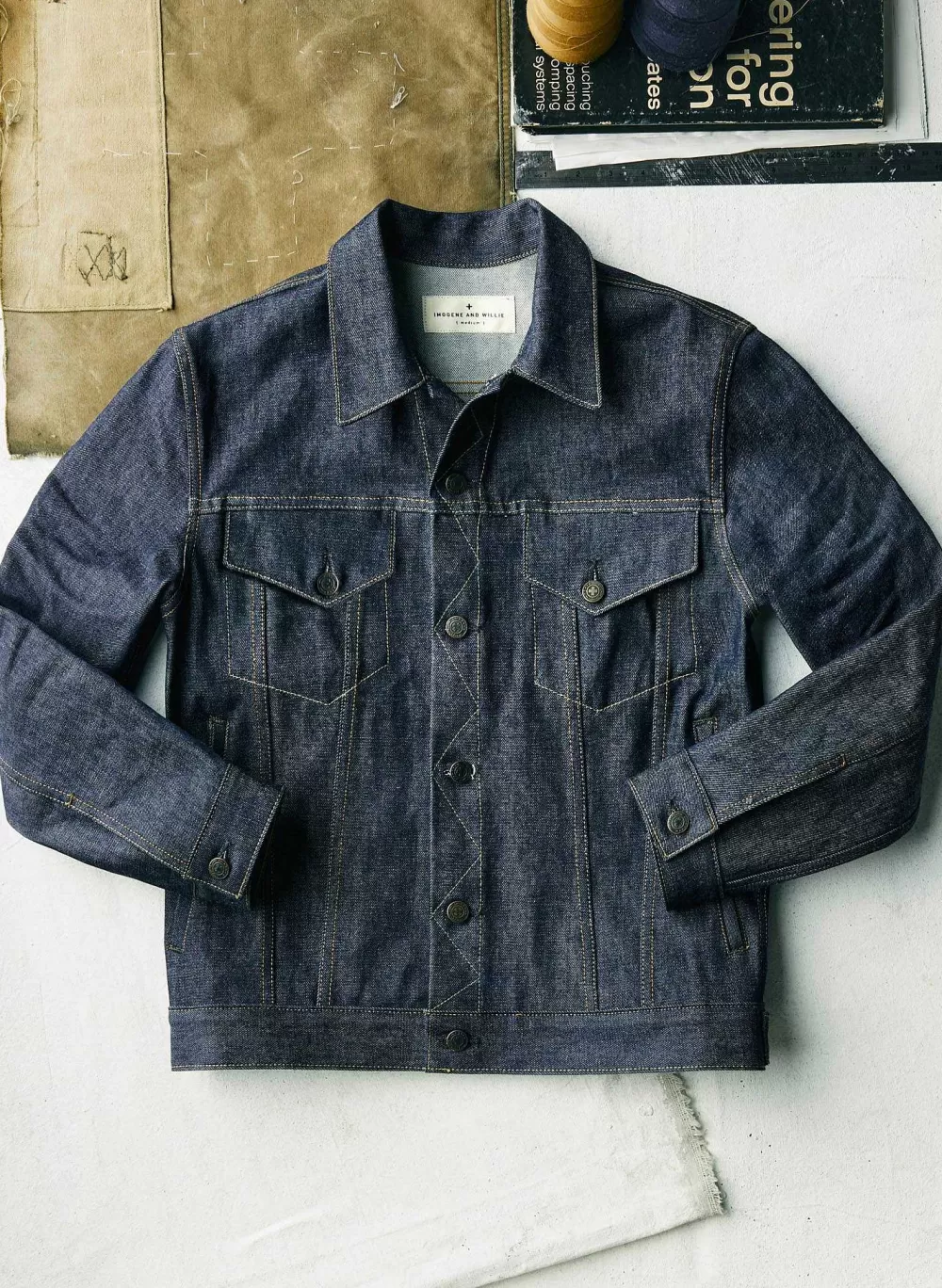 Jackets^imogene+willie Wilkins Jacket In Rigid Indigo